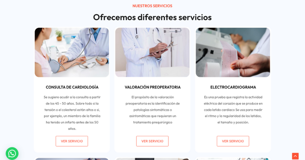 Sitio Dr.Emanuel Cardiologo muestra