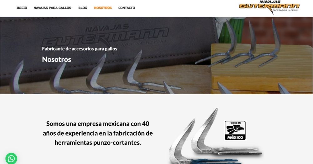 Sitio Navajas Guterman muestra