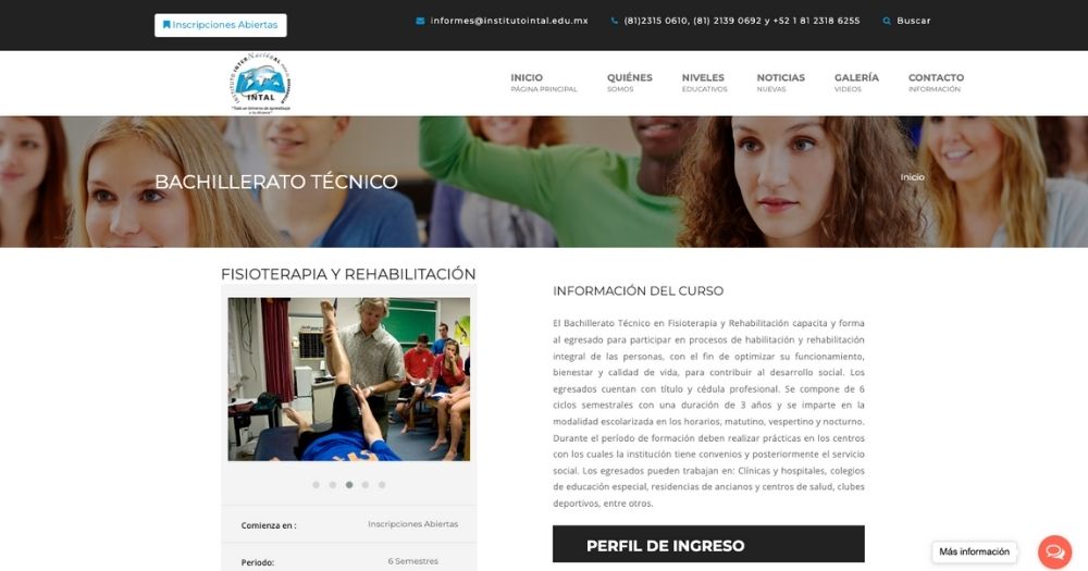 Sitio INTAL muestra