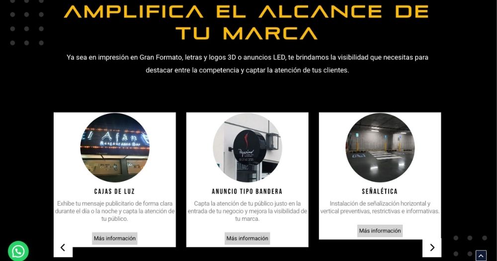 Sitio SIE anuncios Muestra