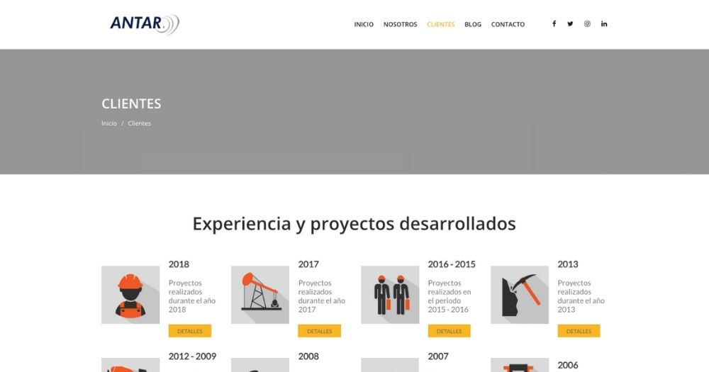 Sitio Antar muestra