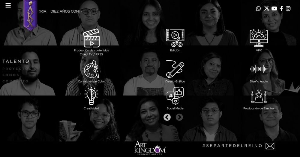 Sitio Art Kingdom muestra