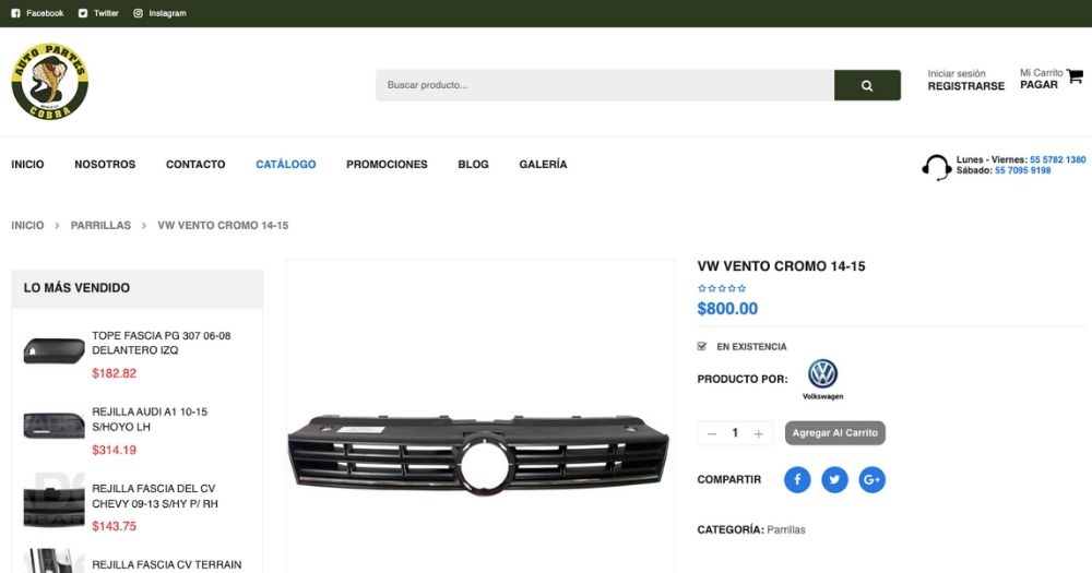 Sitio Autopartes Cobra