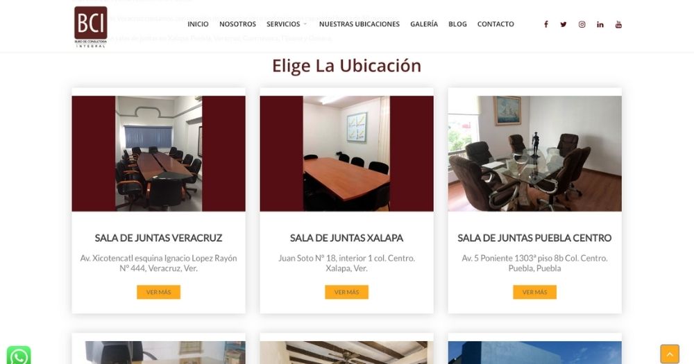 Sitio BCI México muestra