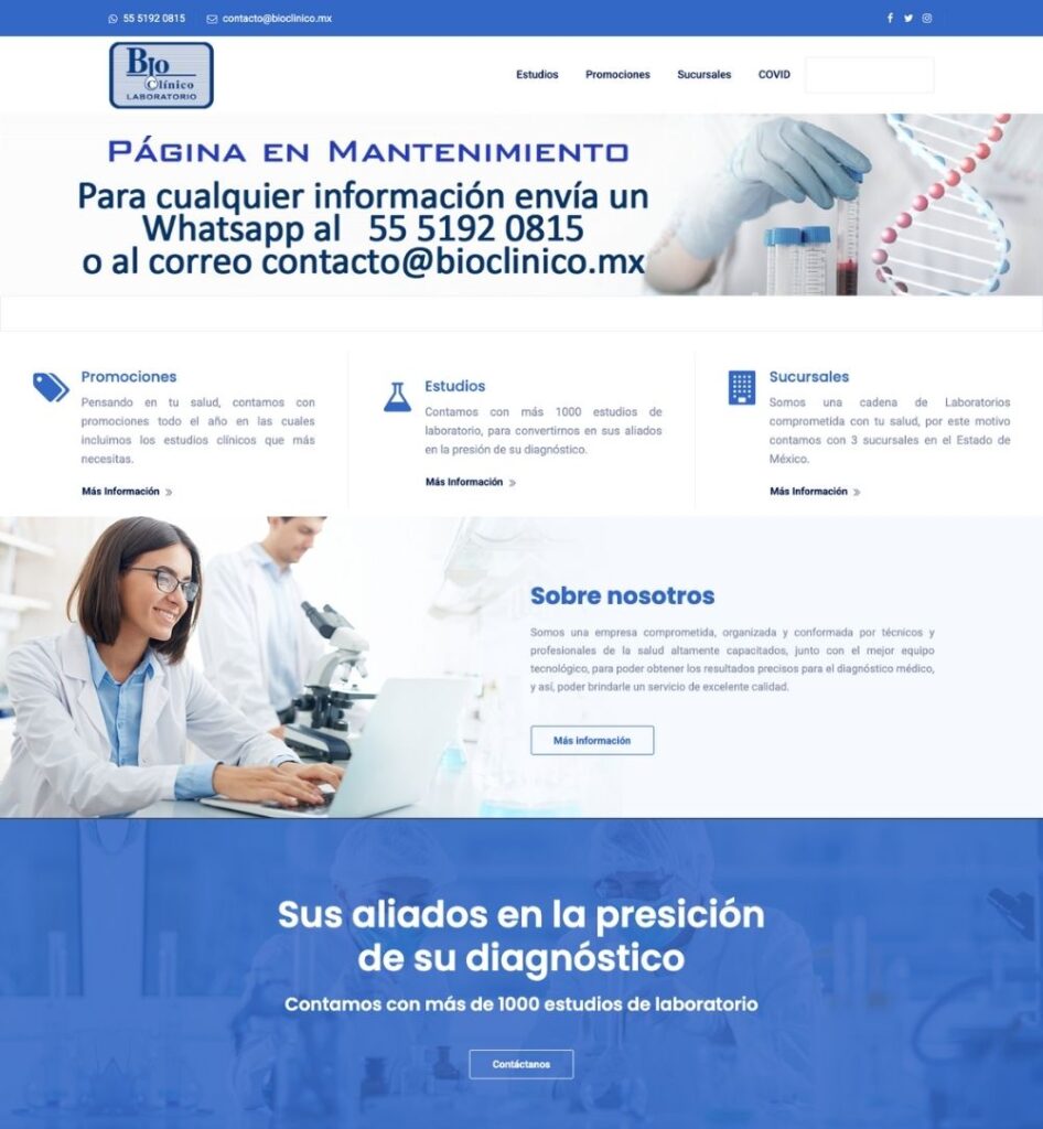 Sitio Bioclinico Laboratorio