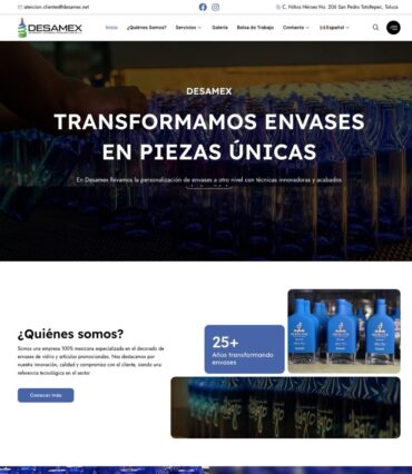 Sitio Web Desamex