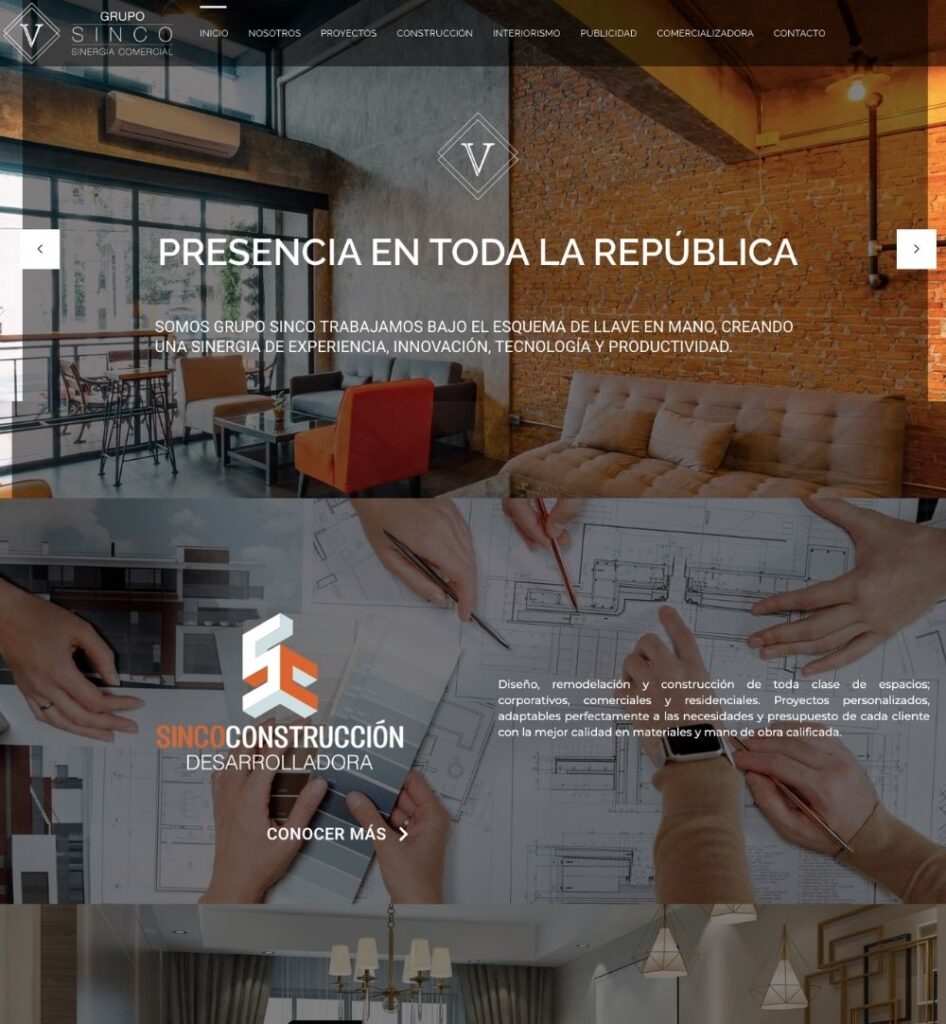 Sitio Sinergia Comercial