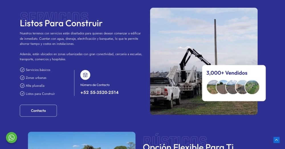 Sitio Inmobiliaria NB muestra