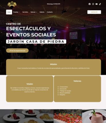Sitio Jardín casa de piedra
