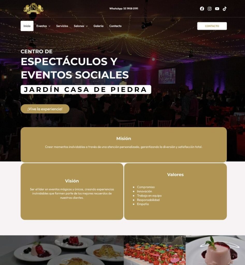 Sitio Jardín casa de piedra
