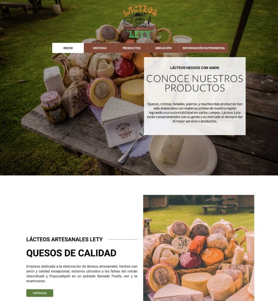 Sitio Lácteos Lety