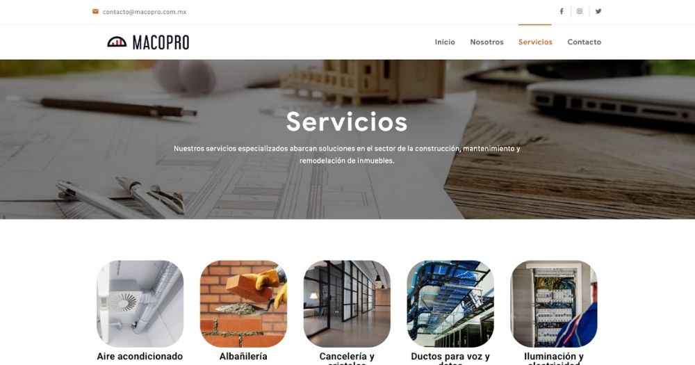 Sitio Macopro muestra