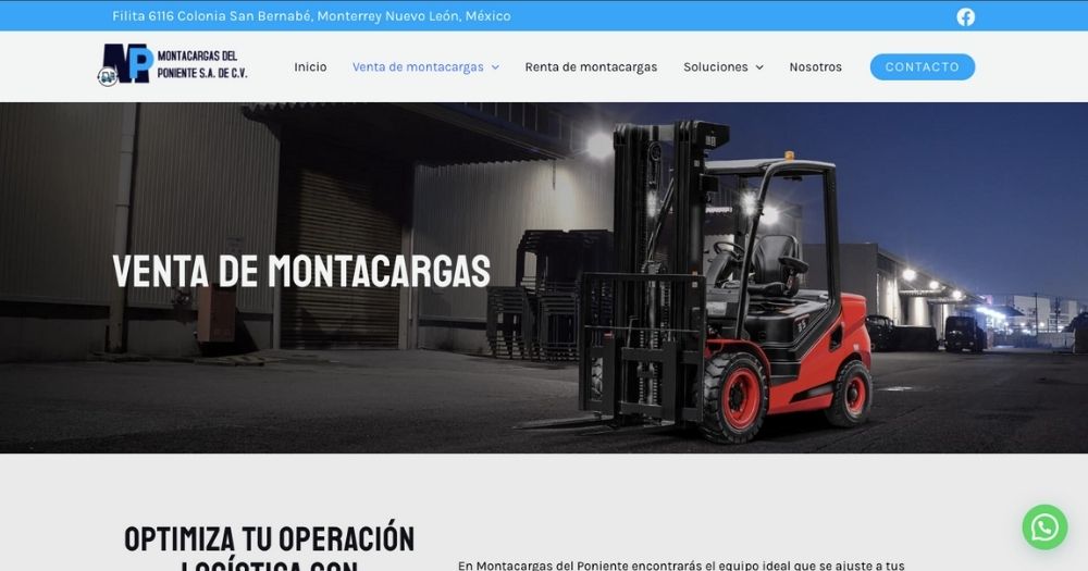 Sitio Montacargas del Poniente Muestra