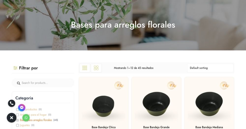 Sitio Plásticos Papji muestra