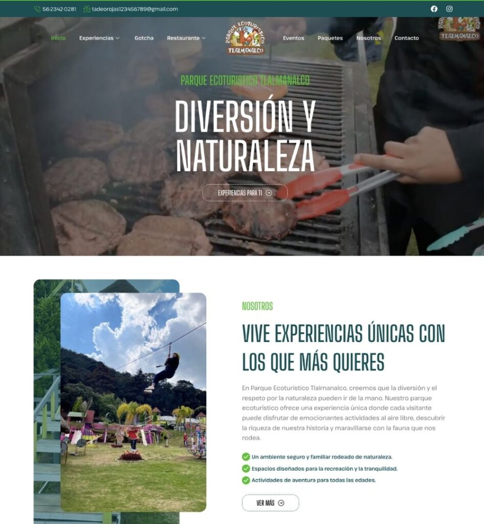 sitio web parque ecoturistico tlalmanalco