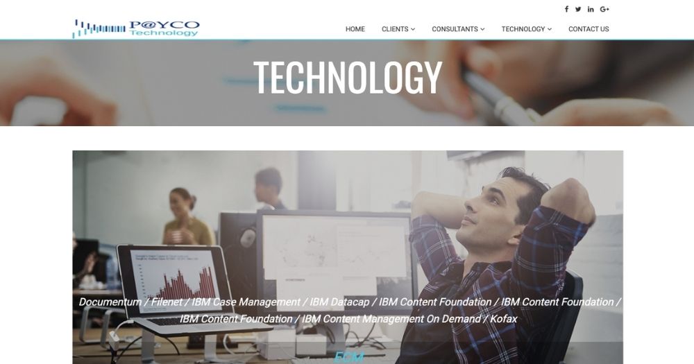 Sitio Payco Technology Landing