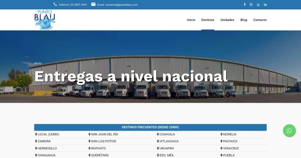Sitio Punto Blau Muestra