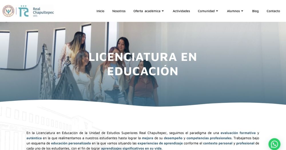 Sitio Colegio Real de Chapultepec muestra