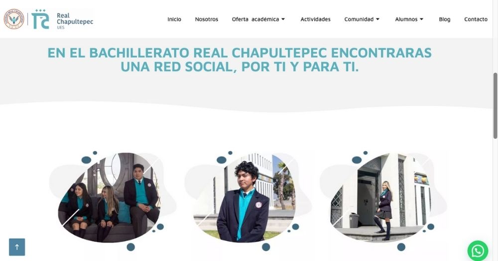 Sitio Colegio Real de Chapultepec muestra