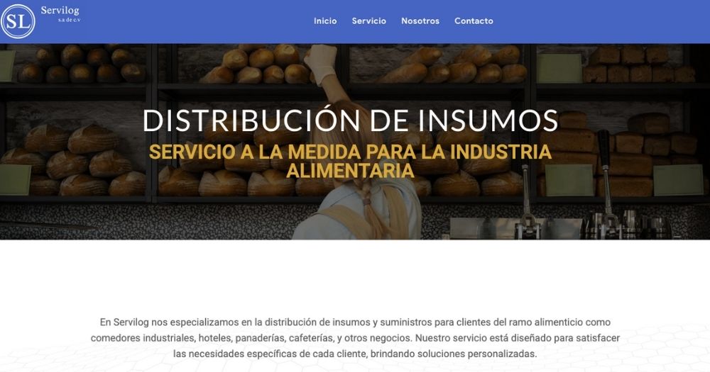 Sitio Servilog Muestra