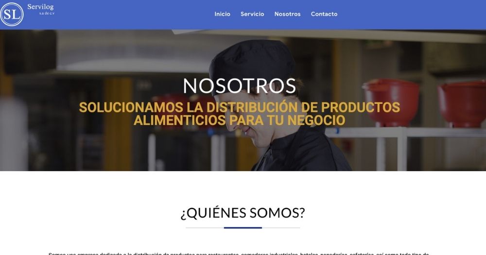Sitio Servilog Muestra
