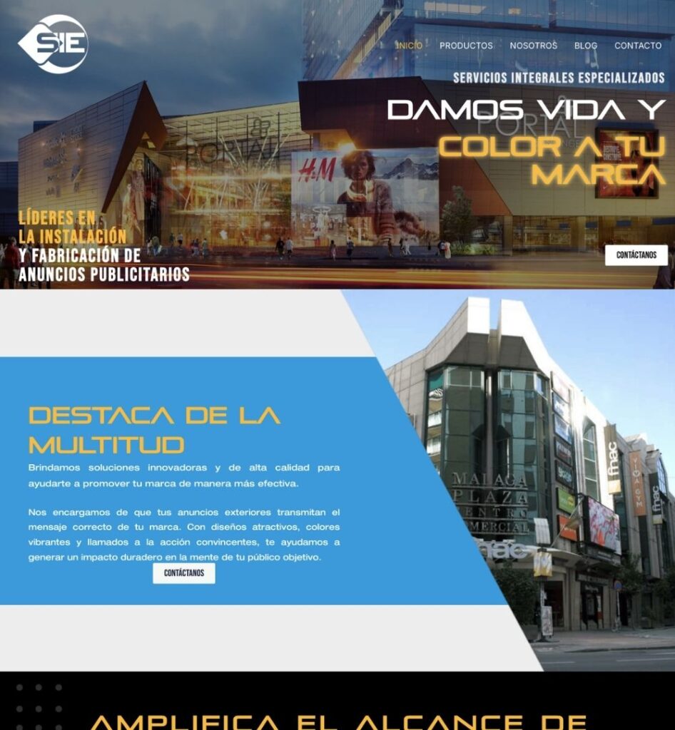 Sitio SIE Anuncios muestra