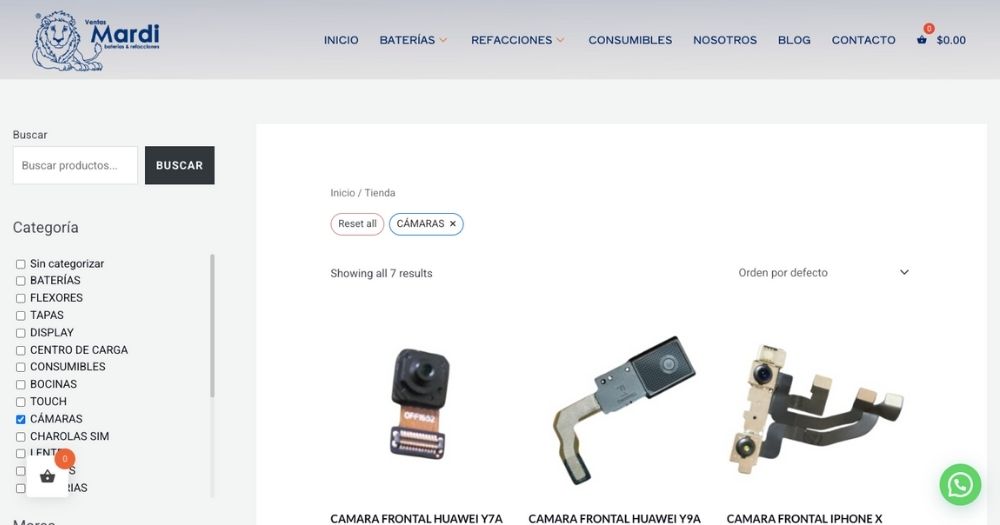 Sitio Ventas mardi muestra