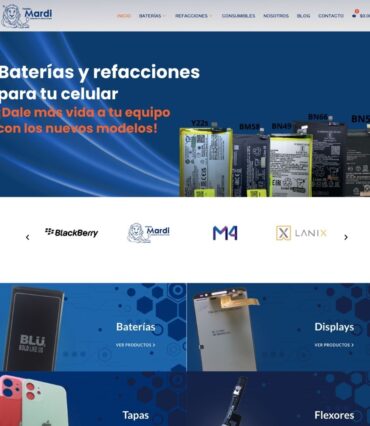 Sitio Ventas mardi e-commerce