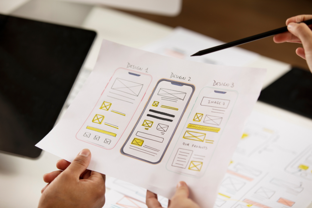 Hoja de Explicación de los diferentes diseños de interfaces UX y UI en dispositivos móviles